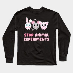 Stop Animal Experiments Long Sleeve T-Shirt